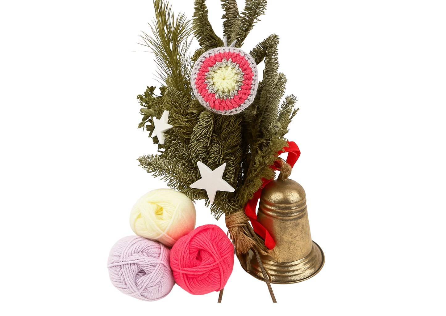 Kerstballen haakpakket