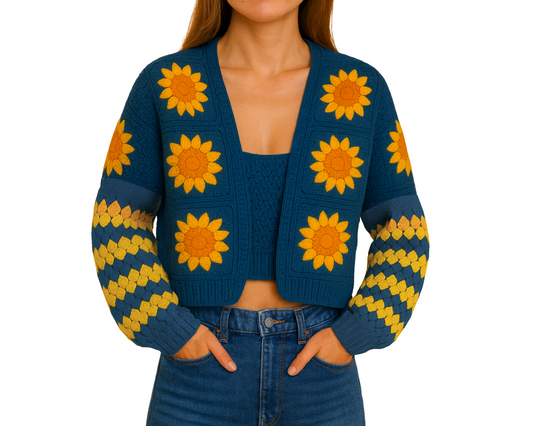 Haakpatroon Bloem vest