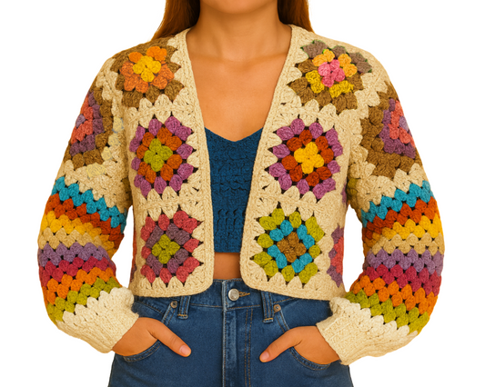 Haakpatroon Granny Square Vest