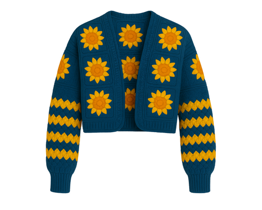 Haakpatroon Bloem vest