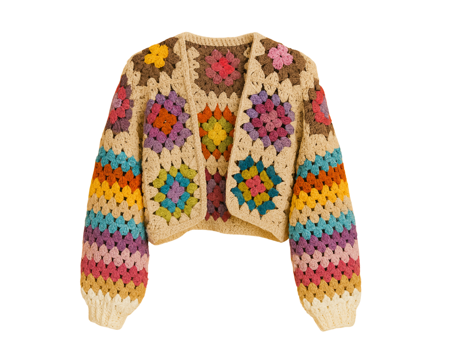Granny square vest voor dames