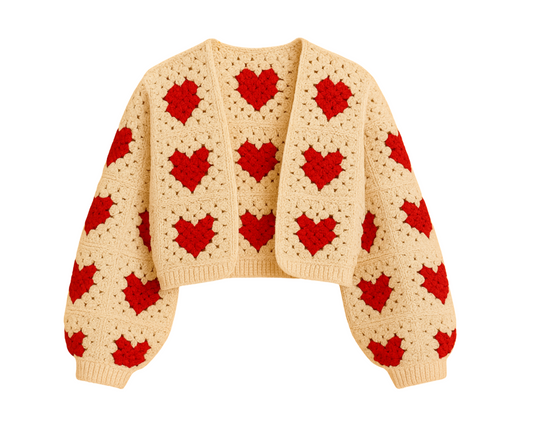 Haakpatroon Hartjes Vest