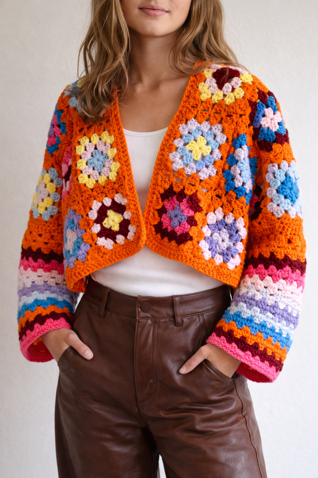 Haakpatroon Granny Square Vest
